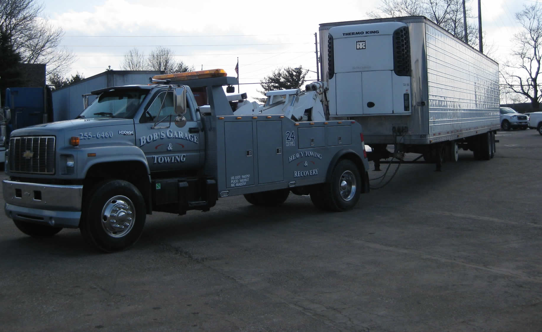 Bob's moving a 53 foot trailer for our customer
